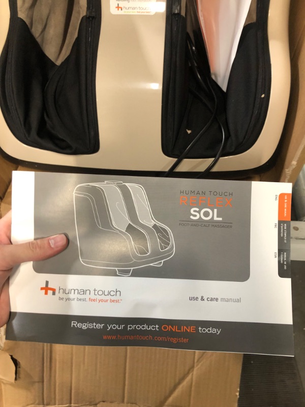 Photo 1 of **USED** Human Touch Reflex SOL Foot & Calf Massager w/ Heat - Plantar Fasciitis Relief + Circulation + 