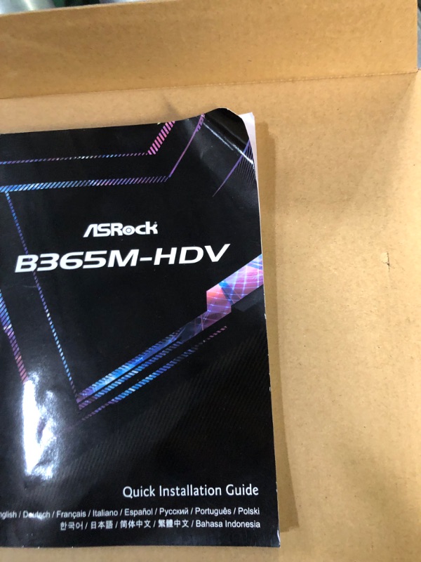 Photo 2 of ASRock Intel B365 Chipset Motherboard, B365M-HDV