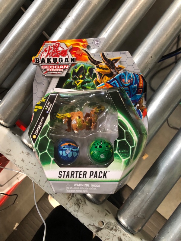 Photo 2 of Bakugan Starter Pack 3-Pack, Toronoid Ultra, Geogan Rising Collectible Action Figures