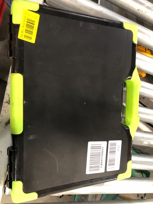 Photo 3 of Officemate Carry All Clipboard Storage Box, Letter/Legal Size, Black & Green (83325) Black & Green Box