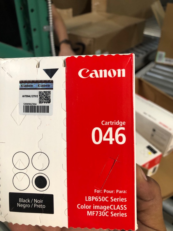 Photo 3 of Canon Genuine Toner, Cartridge 046 Black (1250C001), 1 Pack Color imageCLASS MF735Cdw, MF733Cdw, MF731Cdw, LBP654Cdw Laser Printers Black Toner