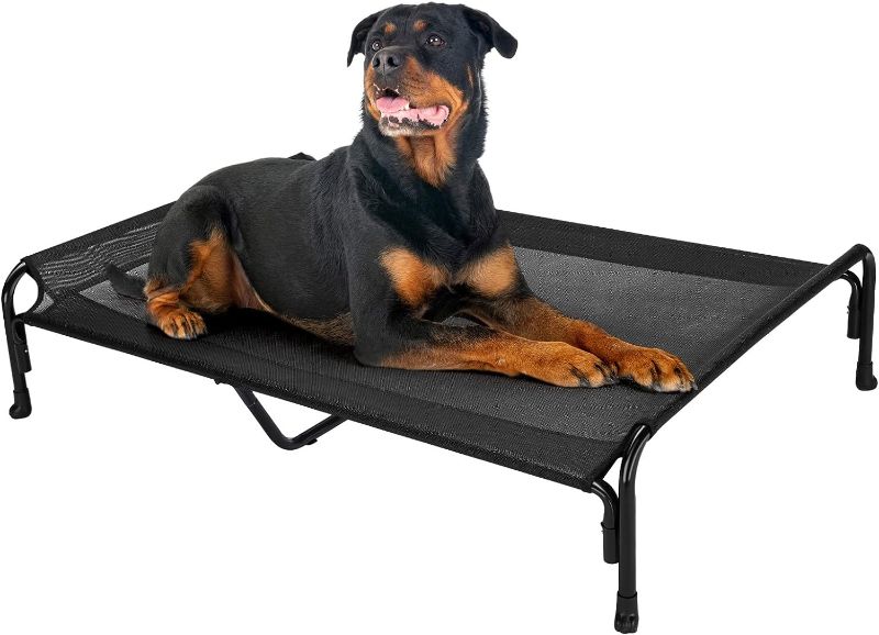 Photo 1 of Veehoo Cooling Elevated Dog Bed, Portable Raised Pet Cot with Washable & Breathable Mesh, 