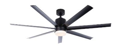 Photo 1 of * item sold for parts/repair *
Fanimation Studio Collection Blitz 56-in Black LED Indoor/Outdoor Ceiling Fan with Light Remote (7-Blade)