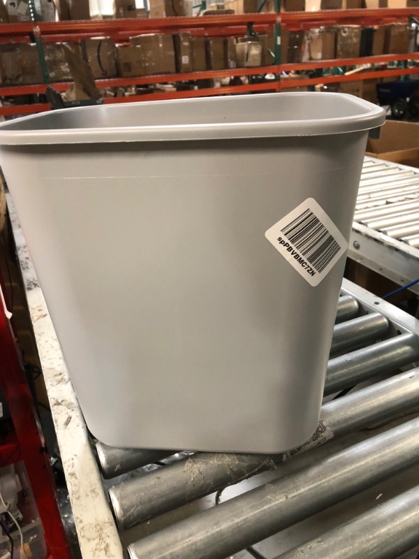 Photo 2 of 7-Gal Medium Soft Wastebasket Color: Gray