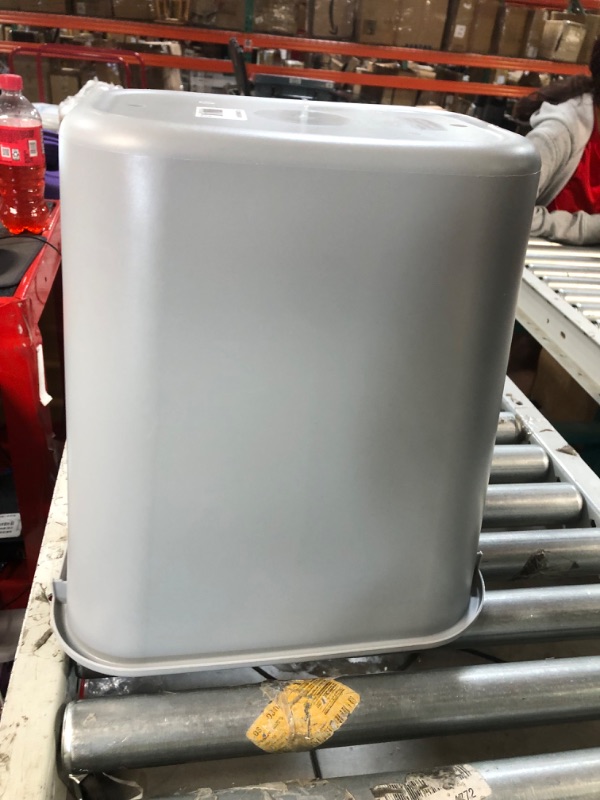 Photo 3 of 7-Gal Medium Soft Wastebasket Color: Gray