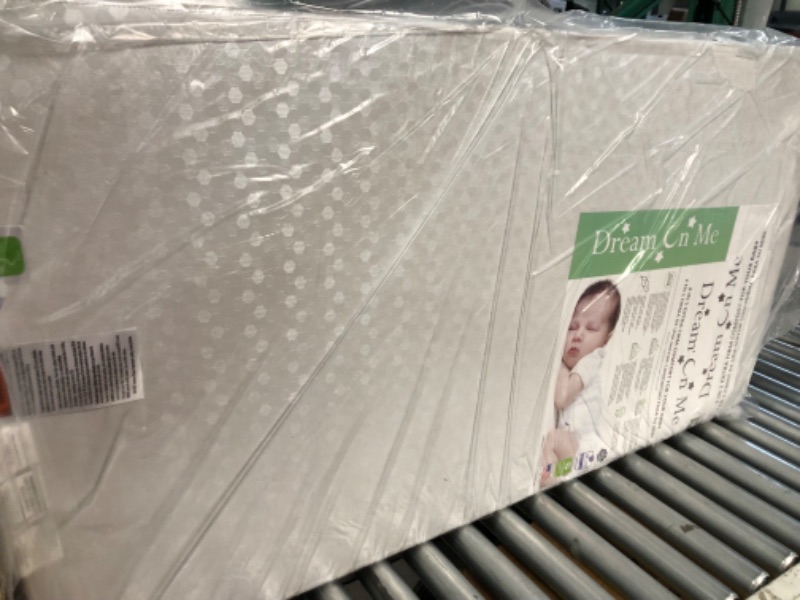 Photo 3 of **STOCK PHOTO IS A REFERNCE ONLY**  Dream On Me Asheville 4” Firm Fiber Crib And Toddler Mattress