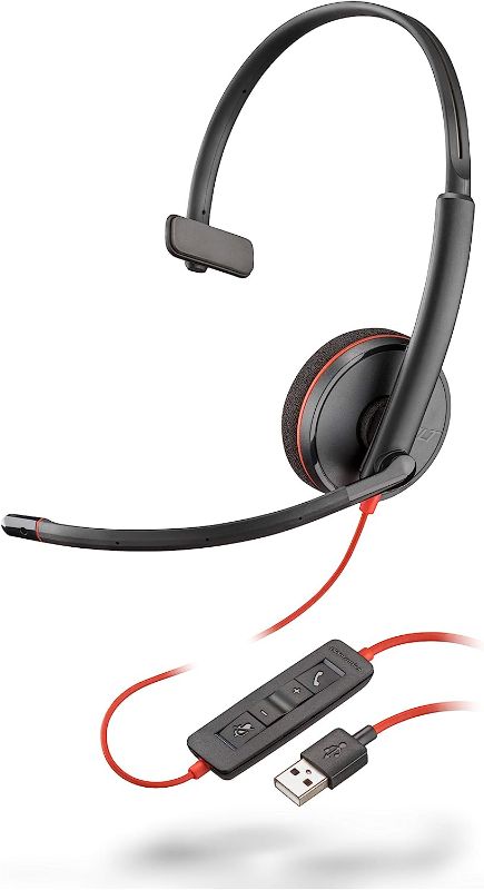 Photo 1 of Plantronics Blackwire C3210 Headset Noise Cancelling - Black
