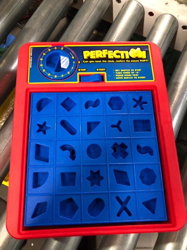 Photo 3 of **TIMER NON-FUNCTIONAL** Hasbro Gaming Perfection Game, Multicolor, for ages 84 months to 120 months Original version