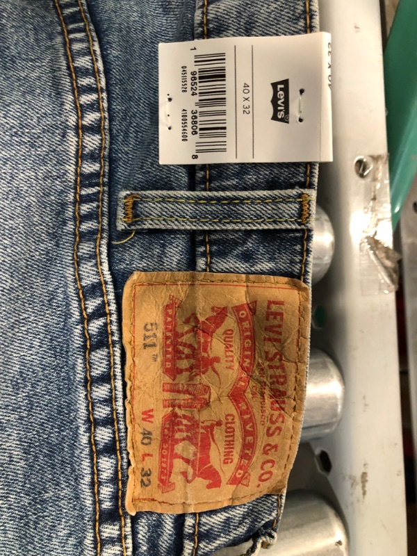 Photo 3 of Levi's Men's 511 Slim Fit Jeans (Regular and Big & Tall), (New) Red Lip Batfish, 40W X 32L