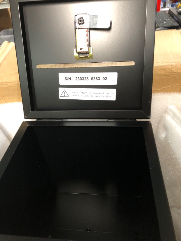 Photo 6 of VEVOR Ballot Box, Floor Standing Box with Lock and Sign Holder8.6"W x 9.4"H x 8"D, Black