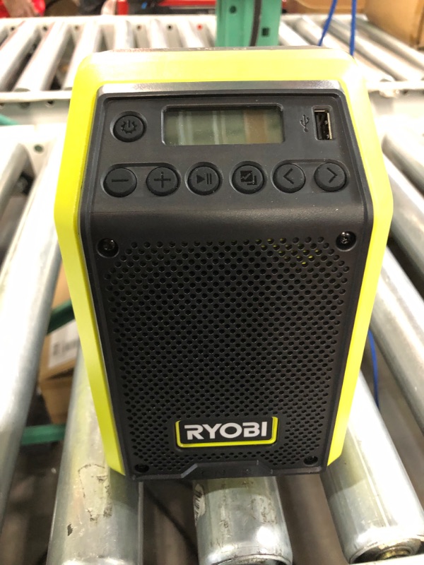 Photo 3 of RYOBI ONE+ 18V Cordless Compact Radio with Bluetooth (Tool Only)