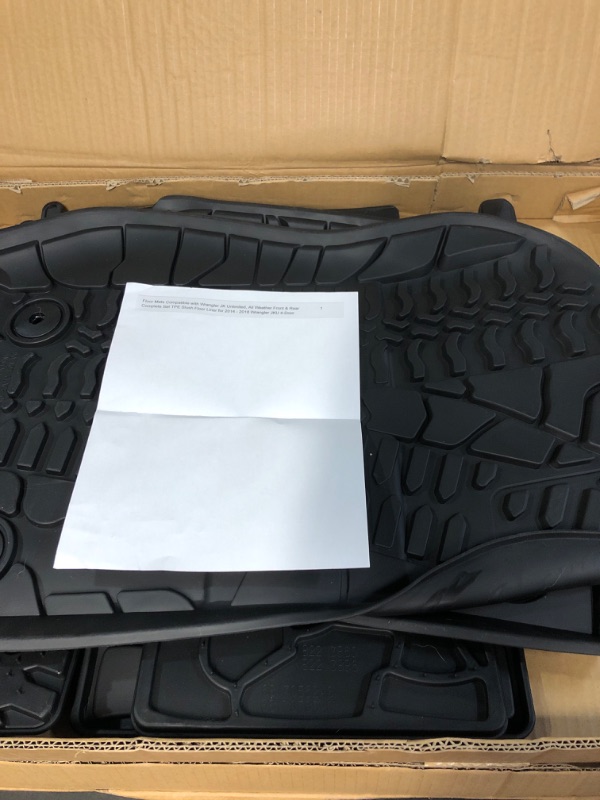 Photo 2 of Floor Mats Compatible with Wrangler JK Unlimited, 2014 - 2018 Wrangler JKU 4-Door LIKE NEW 