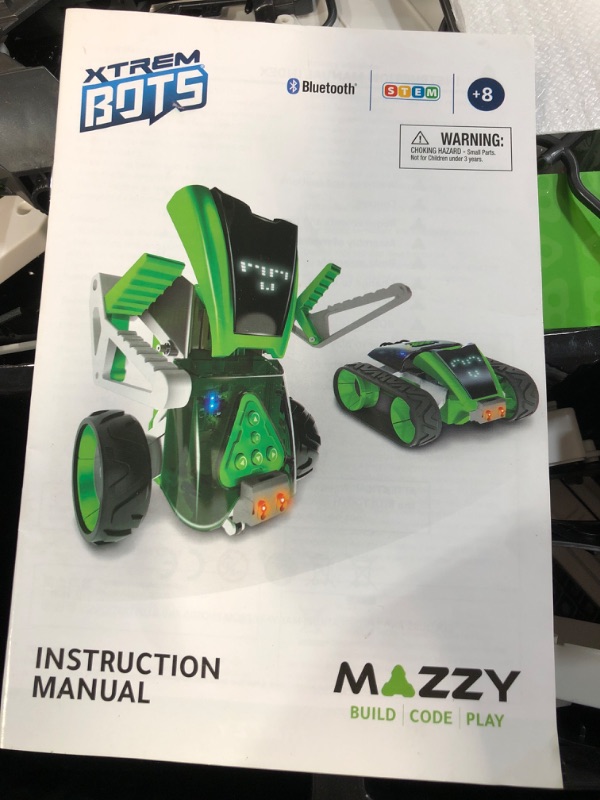 Photo 3 of Buildable & Programmable Toy Robot Kit for Kids - Bring Mazzy to Life - Create an Interactive Android or Rover Vehicle Model