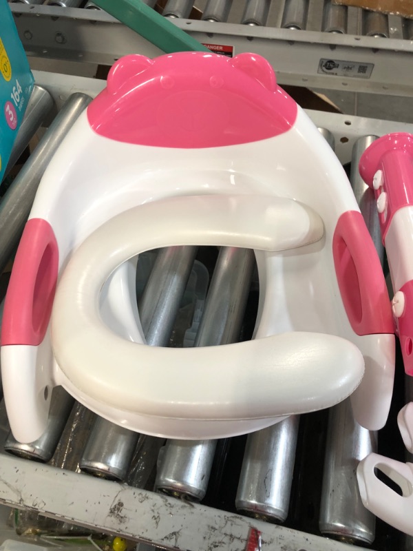 Photo 1 of Fedicelly Potty Training Seat Ladder Girls,Toddlers (Rose Pink)