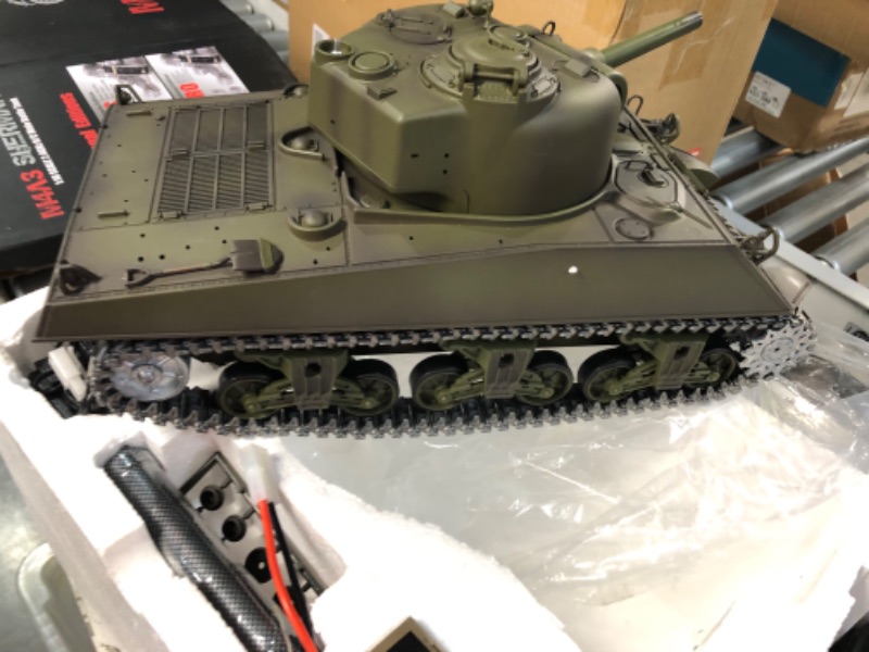 Photo 2 of Modified TK6.0 Edition 1/16 2.4ghz Remote Control US M4A3 Sherman Tank Model(360-Degree Rotating Turret)(Steel Gear Gearbox)