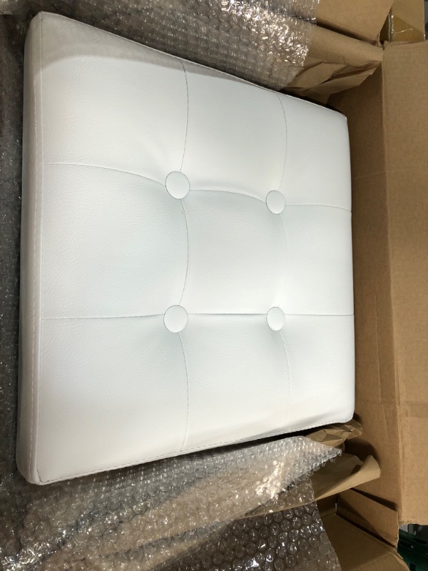Photo 1 of  Folding Storage Seat Leather Footstool Box