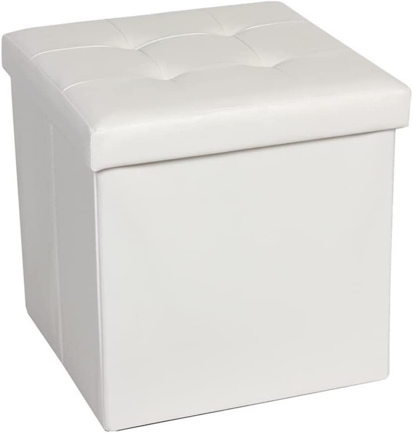 Photo 1 of  Folding Storage Seat Leather Footstool Box