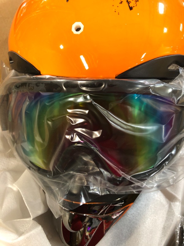 Photo 3 of Dirt Bike Helmets Fashion Motocross Helmet Youth X-Large Orange