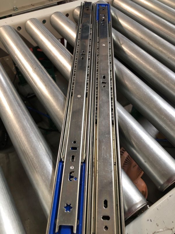 Photo 2 of 22 Inch Hardware 3-Section Soft Close Full Extension Ball Bearing Side Mount Drawer Slide