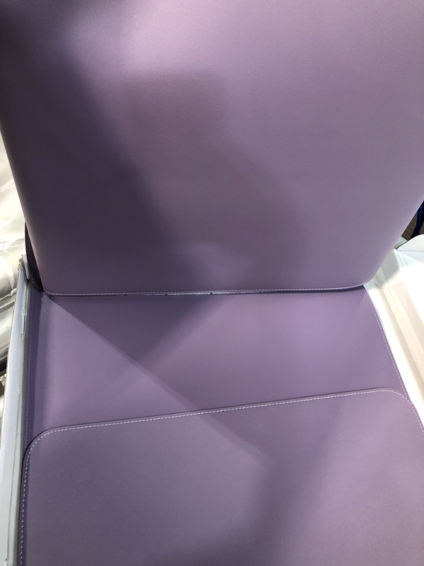 Photo 3 of Vyaaa 51 inch Large L-Shaped Leather Desk Pad ( 130 + 130 ) x 40 cm PURPLE