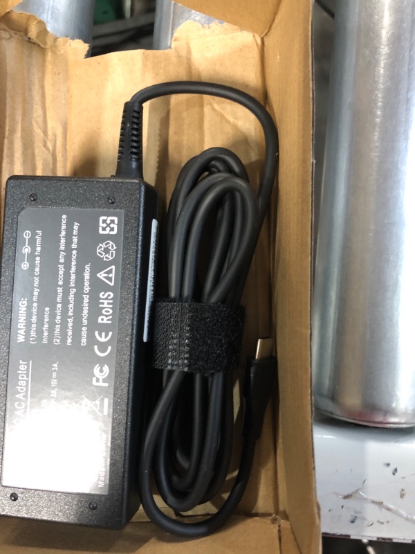 Photo 2 of 65W 45W USB C Laptop Power Replacement Adapter Charger