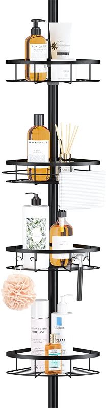 Photo 1 of **PARTS ONLY**
SEIRIONE Rustproof Shower Corner Caddy Organizer for Bathroom, 4 Shower Racks for Storage Bathtub 