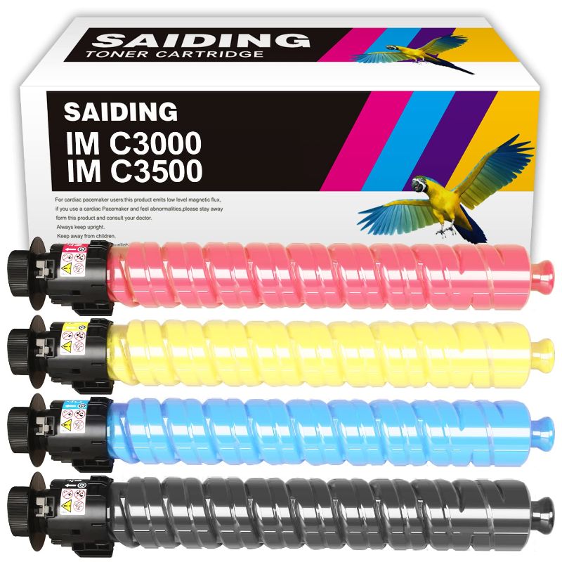 Photo 1 of SAIDING Remanufactured Toner Cartridge Replacement IM C3000 IM C3500 Printer MAGENTA PHOTO STCK REFERENCE