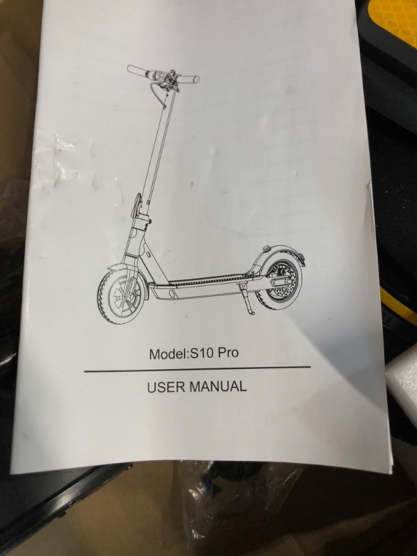 Photo 6 of ***** SEE NOTES *****1PLUS Electric Scooter 10" Solid Tires 500W Motor 19 Mph Speed Commuter E 