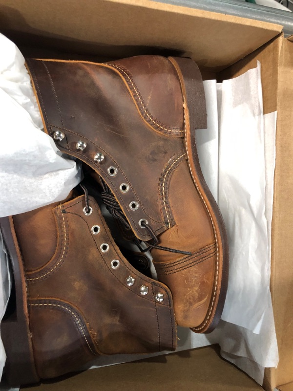 Photo 2 of Red Wing Mens Iron Ranger 8085 Leather Boots - Size 11 - Copper Rough and Tough