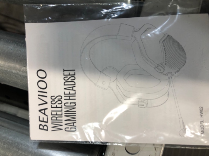 Photo 2 of BEAVIIOO 5.8G Wireless Gaming Headset for PS4/PS5/PC/Switch