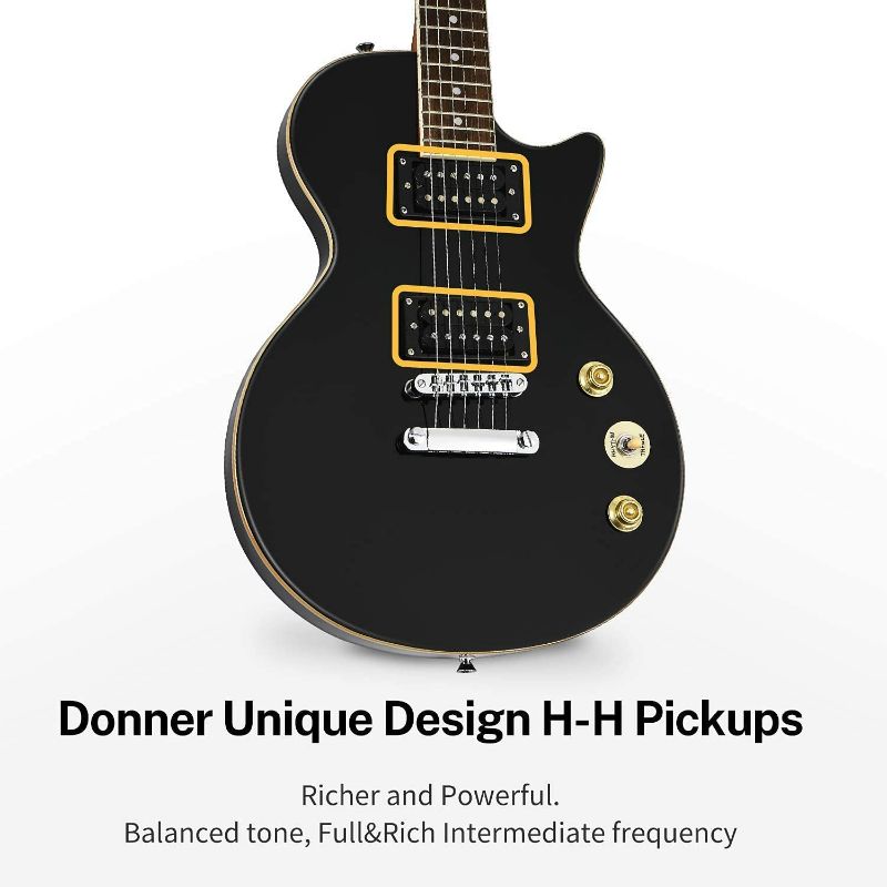 Photo 1 of (Brand New) Donner DLP-124B LP Electric Guitar & 10W Guitar 