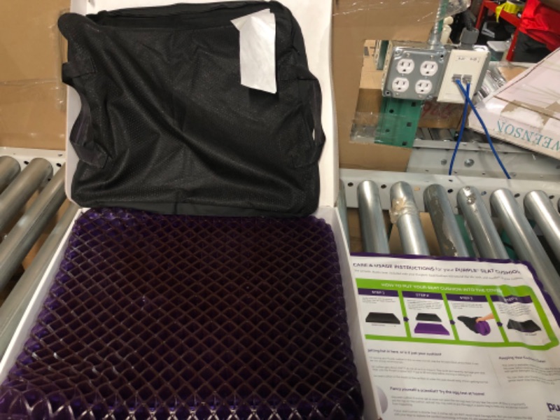 Photo 3 of (USED) Purple Royal Seat Cushion - Seat Cushion for The Car Or Office Chair - Temperature Neutral Grid