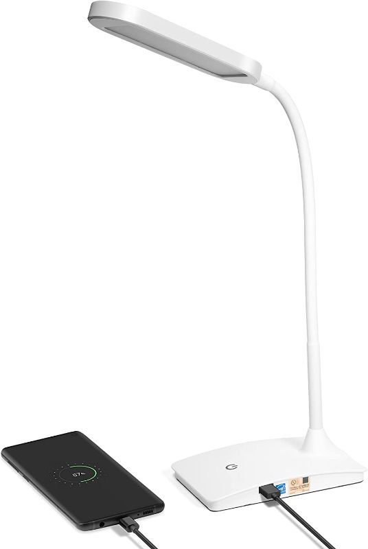 Photo 2 of Desk Lamps for Home Office - Super Bright Small Desk Lamp with USB Charging Port