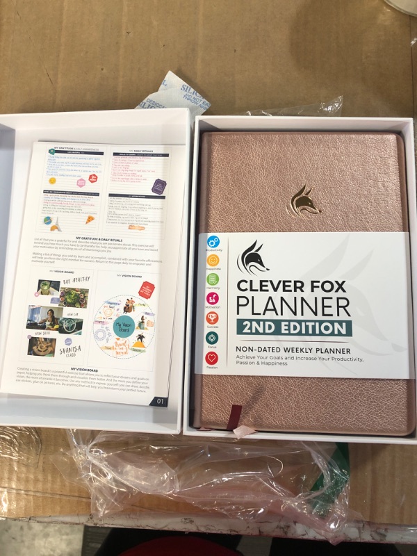 Photo 2 of Clever Fox Planner 2nd Edition – Colorful Weekly & Monthly Goal Setting Planner