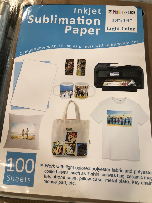 Photo 1 of Seogol Sublimation Paper 13 x 19 Inches 100 Sheets 125gsm, for Inkjet Printer 