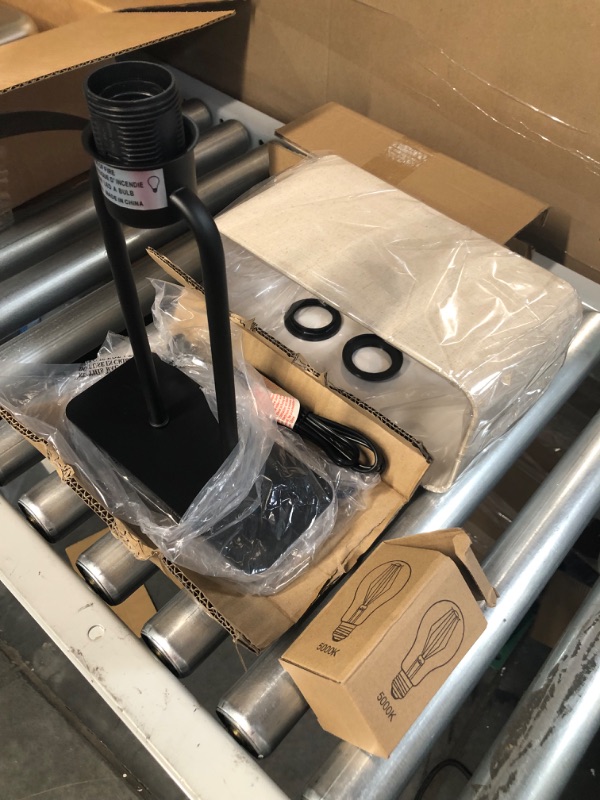 Photo 1 of Bedside Touch Control Table Lamp with Dual USB Charging Ports