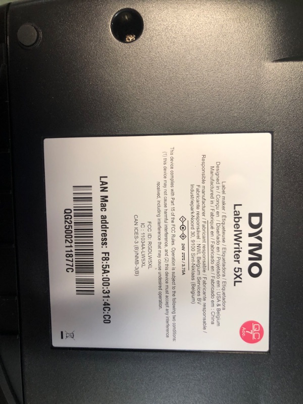 Photo 4 of DYMO LabelWriter 5XL Label Printer, Automatic Label Recognition, Prints Extra-Wide Shipping Labels (UPS, FedEx, USPS) from Amazon, eBay, Etsy, Poshmark, and More, Perfect for eCommerce Sellers LabelWriter 5XL Thermal Label Printers