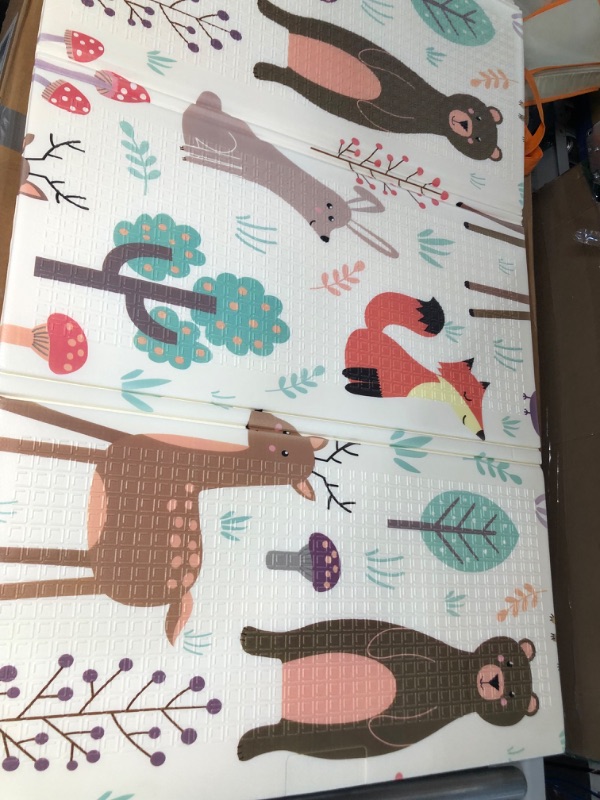 Photo 1 of Baby Play Mat Palymat Foldable 78" X 59" X 0.4" LXIAOY Extra Large Crawling Pad Non-Toxic Foldable Waterproof Portable for Outdoor and Travel for Infants, Babies, Toddlers,(59x78x0.4inch)