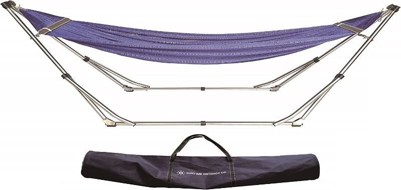 Photo 1 of (similar to stock photo, no stand) Outdoor Swingtime Hammock (Blue)