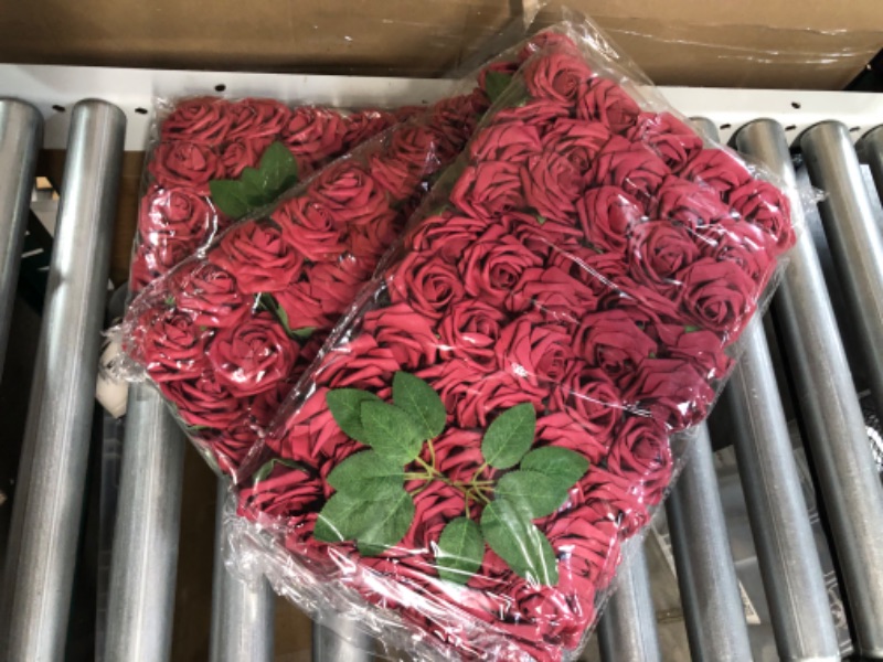Photo 2 of 150 Pieces Artificial Red Roses Bulk
