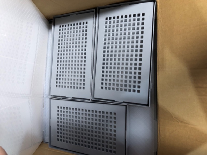 Photo 1 of (SEE NOTES) Kuject Shoe Organizer Storage Boxes for Closet 12 Packs Grey
