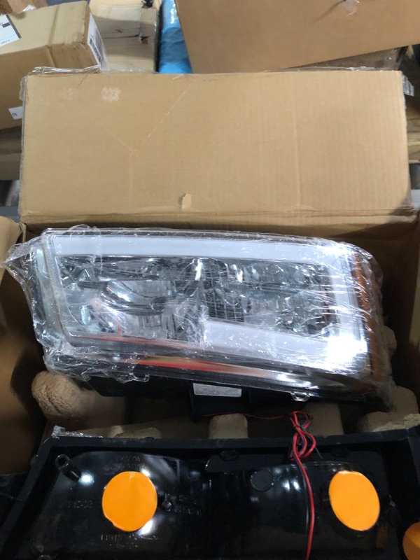 Photo 4 of PIT66 LED Headlight, Compatible with 03-06 Chevy Silverado 1500 2500 3500 HD Model/03-06 Avalanche 1500 2500(Fit No Cladding only