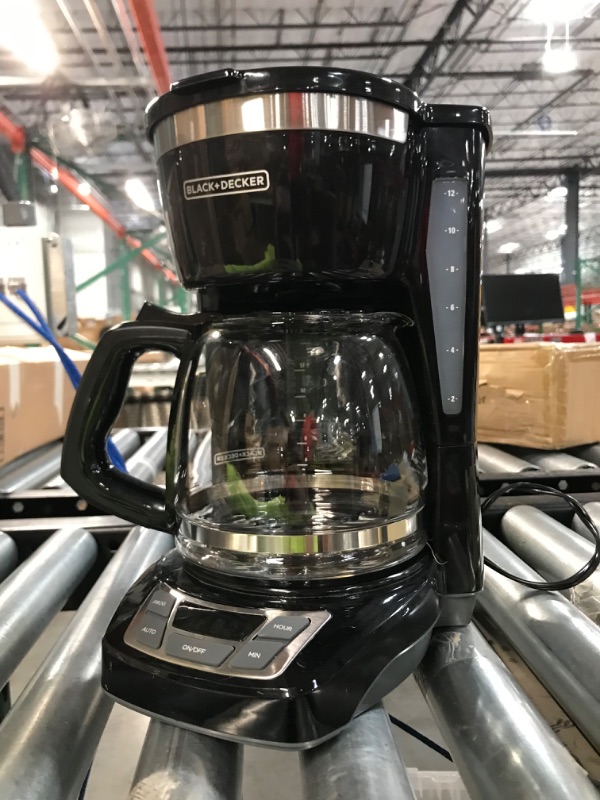 Photo 3 of ***USED*** Black+Decker CM1160B 12-Cup Programmable Coffee Maker, Black/Stainless Steel