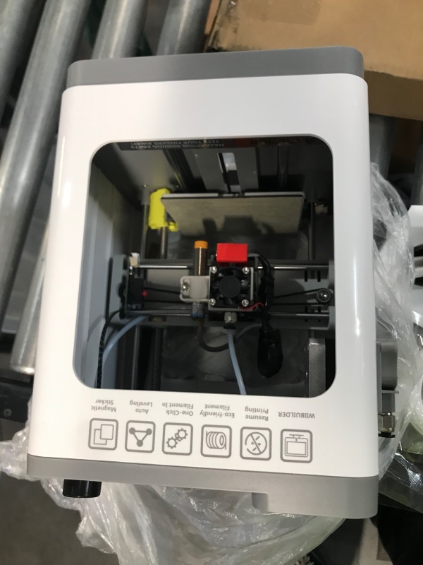 Photo 5 of WEEFUN Mini 3D Printer, FDM 3D Printer with Resume Printing Function Quick Guide Fully Assembled Fully Open Source, Auto Leveling, Removable Flexible Magnetic Build Plate, Build Volume 100x120x100mm Tina2