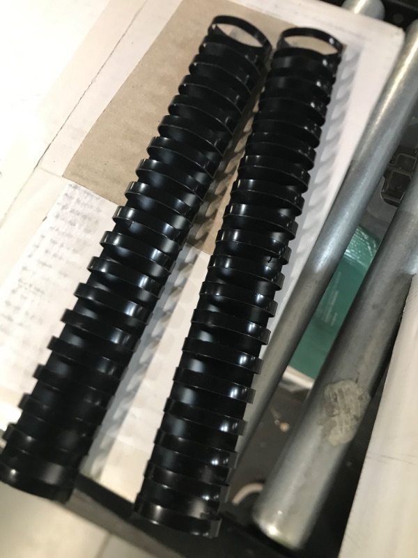 Photo 3 of Binditek 50 Pack Plastic Comb Binding Spines,1-1/2 Inches Diameter,310 Sheet Capacity,Letter Size,Black Binding Comb