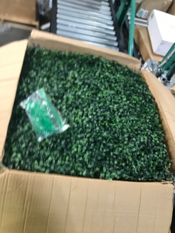 Photo 2 of ***USED*** NATGAI 4 Layers Leaves Artificial Boxwood Panels Topiary Hedge Plant, Privacy Hedge Screen (12, 20" x 20") 