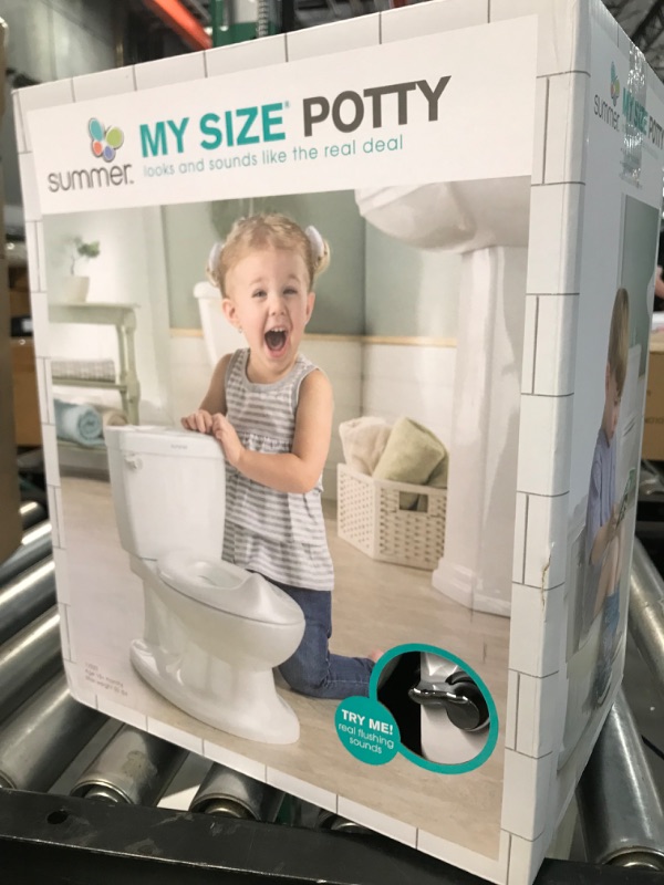 Photo 2 of ***SEALED/BRAND NEW*** Summer Infant My Size Potty, White - Realistic Potty Training Toilet Looks and Feels Like an Adult Toilet - Easy to Empty and Clean