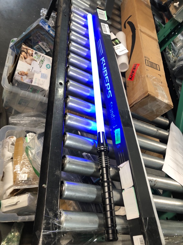 Photo 2 of *Missing Charger* KYBERS Standard Series RGB Light Saber with 11 Colors Changeable Force FX Dueling Sabre Toy Sword for Adults(Soresu-RGB)