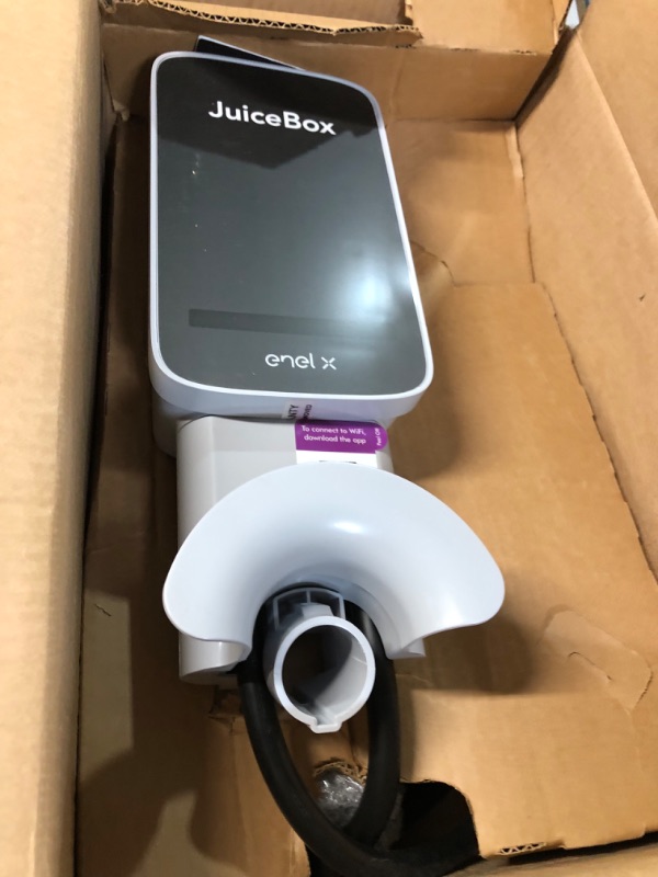 Photo 1 of JuiceBox 40 Smart Electric Vehicle (EV) Charging Station with WiFi - 40 amp Level 2 EVSE, 25-Foot Cable, UL & Energy Star Certified, Indoor/Outdoor Use (NEMA 14-50 Plug, Gray)… 40 Amp 14-50 Plug