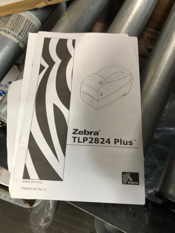 Photo 4 of ZEBRA TLP2824 Plus Thermal Transfer Desktop Monochrome Printer Print Width of 2 in Serial and USB Port Connectivity 282P-101110-000